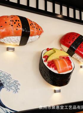 仿雕真寿司shousi01饭团塑日式餐厅立体门玻璃钢头大摆打件卡拍照
