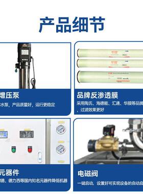 大型反渗透纯水设备工业纯净水去离子设备净水器直饮RO水处理系统