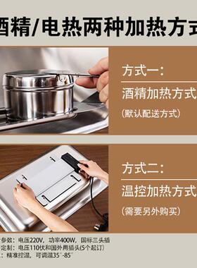 自助餐炉加厚不锈钢可视翻盖布菲炉商用酒店餐厅保温炉早餐保温锅