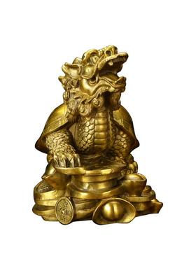 黄铜龙龟摆件母子龙龟八卦龙龟大中小号厂家