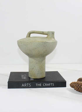 创意家居侘寂风插花花器中式复古装饰花瓶民宿样板间玄关餐厅客厅