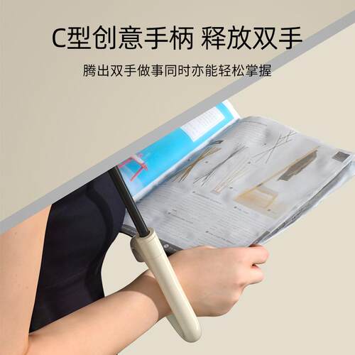 新款骨创意免持双层直杆反向伞汽车长柄反向雨伞logo雨伞广告伞 - 图1