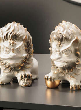 葫芦摆件客厅招财狮子新中式家居玄关酒柜装饰品新居礼品乔迁礼物