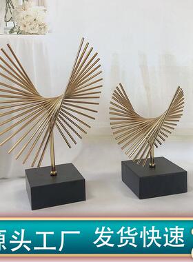 欧式轻奢摆件创意办公室桌面高档电视柜摆件酒柜家居装饰品摆件