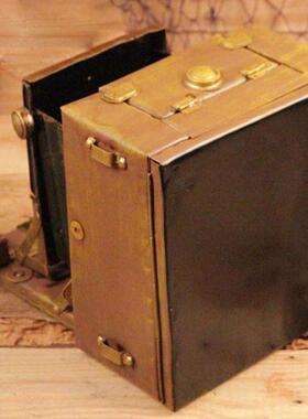 复古铁皮相机模型摄影道具家居软装饰品老式相机橱窗陈列摆件