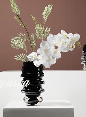 简约干花瓶花器摆件玄关柜客厅茶几柜餐桌样板间别墅展厅软装饰品