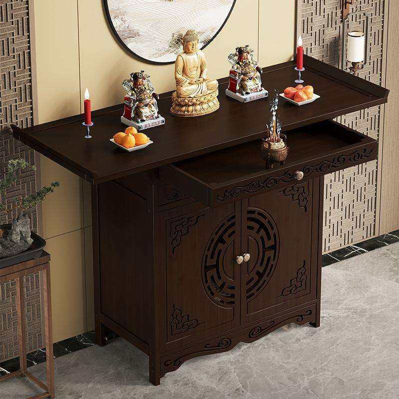新中式佛柜立柜财神爷菩萨关公供奉台家用简约供桌神龛香案神台柜,淘宝优惠券,粉丝福利购,淘宝优惠卷