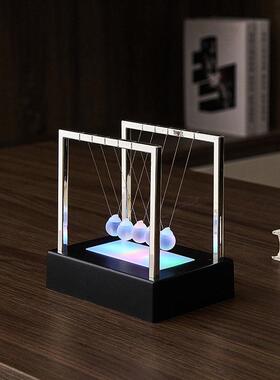 创摆SHBF1821意牛顿高电球摆件永动机磁浮物理桌面装饰品男生电竞