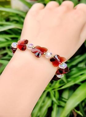 批发水晶水晶手链颜色甜美手链