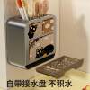 Knife holder kitchen rack wall-mounted knife and chopstick cage integrated household drain multi-functional stainless steel storage shelf