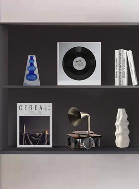 正品高级感小众风酒柜客厅奢板房软装组合工艺品摆件轻装样饰品摆