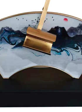 客厅摆件简约精美金属琵琶摆件电镀拉丝防锈防潮金属家装饰品摆件