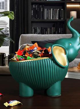 高档入户放钥匙收纳盒摆件家居进鞋柜玄门关客厅电柜视财大象装招