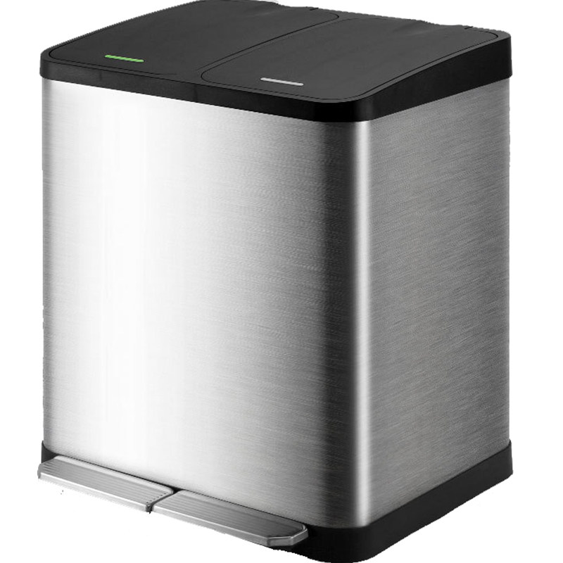 垃圾分类垃圾桶家用厨房客厅商场干湿分离不锈钢脚踏双桶三桶,淘宝优惠券,粉丝福利购,淘宝优惠卷