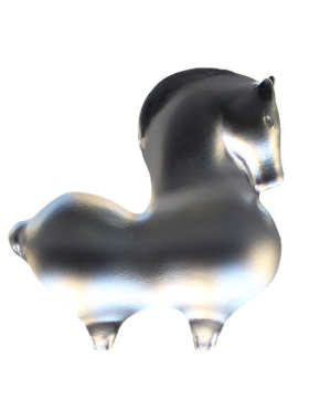 茶书房马宠创意风厂家直销摆件汉家居可爱客厅小白琉璃工艺品