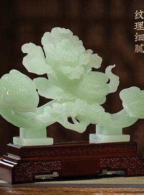 玉气白菜如摆件厅20250501电视意柜酒柜装饰品高端大上档次乔客迁