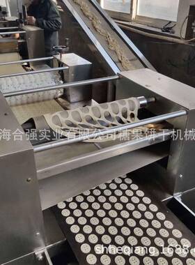 小圆干饼样品 341全自动韧性干生产线 薄脆饼干加工机器 厂合饼强