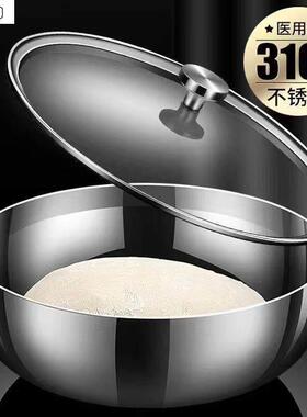 特厚316不锈钢盆揉面盆家用汤盆厨房打蛋和面盆洗菜汤锅/汤桶