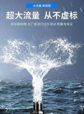 假山鱼缸鱼池喷泉盆景流水摆件配件抽水泵带灯家用循环喷雾器加湿