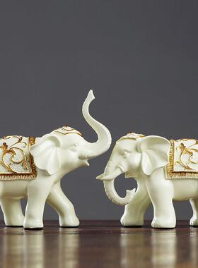 创意北欧风家居装饰工艺礼品摆饰招财大象风水镇宅卧室桌面客厅玄