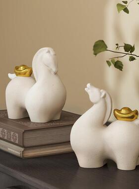 礼VEO马上钱有摆陶瓷新中式客厅玄关柜酒柜装件饰品办公室乔迁新