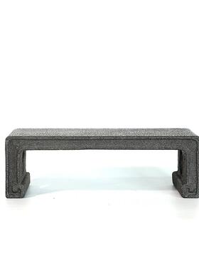 玄武岩覆古摆件底座茶托 托托 托盘盆景台底座天然石材创意特色托