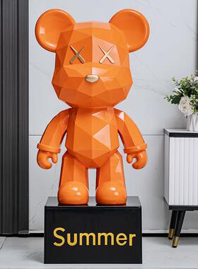 新款暴力熊存钱罐客厅装饰品家居电视柜卡通大型落地摆件乔迁礼物