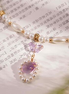 新中式古风璎珞项链珍珠仙气