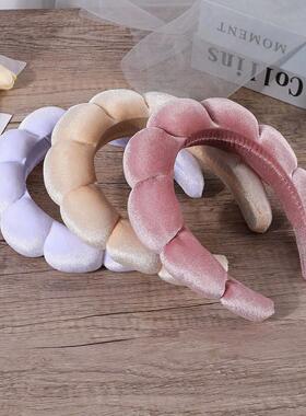 Sponge Headband for Women Girls Puffy Hair Bands Makeup Bubb