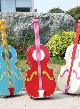 大提琴摆件户外玻璃钢乐器雕塑园林景观花园庭院公园绿地浪漫美陈