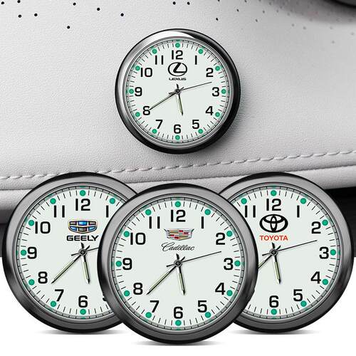 车载表盘时钟夜光石英钟表星空底夜光时间表电子表钟表车内摆件 - 图2