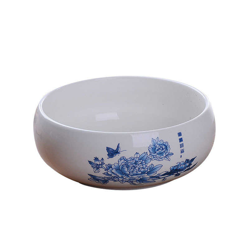 Ceramic tea wash manufacturer white porcelain tea bowl 6 inches 8 inches large kung fu tea set celadon tea cup basin flower pot
