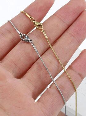Stainless Steel Snake Chain Necklace Chains for DIY for Wome