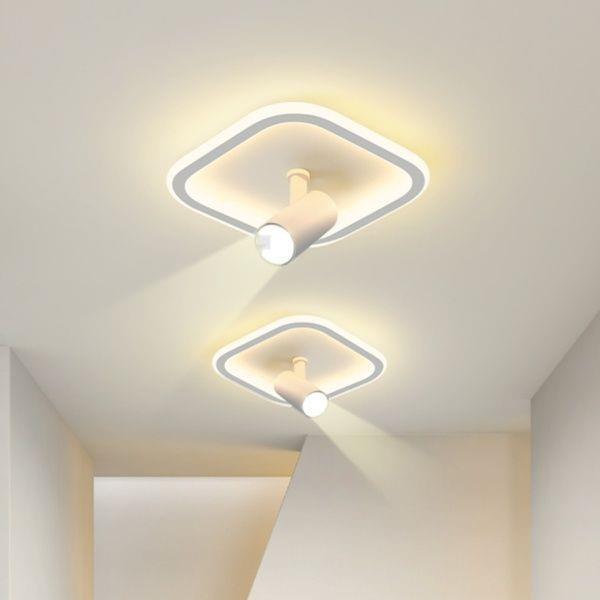Aisle ceiling light, simple modern shop surface-mounted spotlight, entry door, entrance hall, corridor, rotating downlight, ceiling light