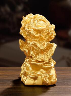 百财如意树脂摆件白菜招财装饰品办公室桌面工艺品家居小摆设