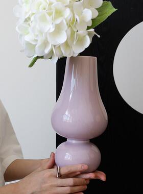 栀美家 法式覆古陶瓷花瓶高级感异形水培器皿 鲜花插花客厅摆件