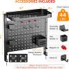 Desktop hole board storage rack clip-type vertical gaming accessories punch-free clamp table dormitory desktop storage rack hanging board