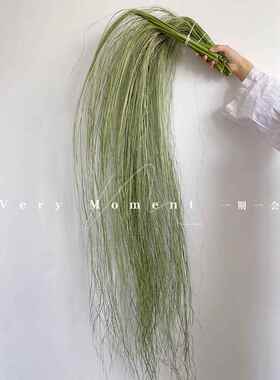 大型草月流花艺装置 垂挂型干花花材 美陈装饰用丝干燥花 客厅适