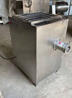 新款100型商用冻肉绞肉机鸡架骨鱼骨绞碎机不锈钢肉馅绞肉机节能