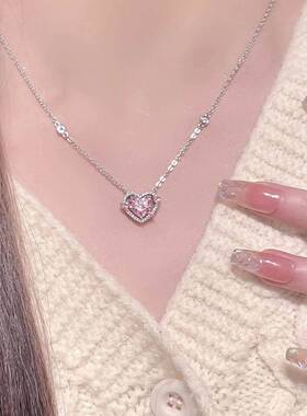 「守护之心」s999纯银爱心项炼女轻奢小众锁骨炼情人节生日礼物
