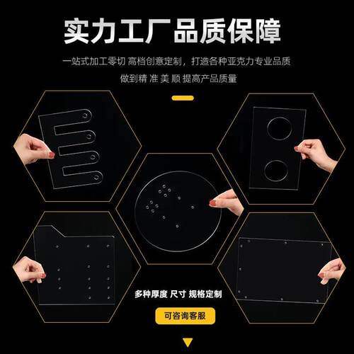 透明压克力板材0.2 0.3 0.5 0.6 0.8 1mm塑料透明板pvc定制加工 - 图1