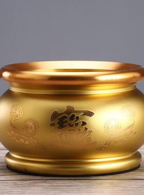 佛具用品大全供奉供具套装供佛供财神黄铜香炉家用室内供果盘水杯