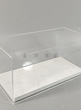 现代北欧创意压克力防尘罩桌面装饰摆饰样板房高档大理石展示饰品