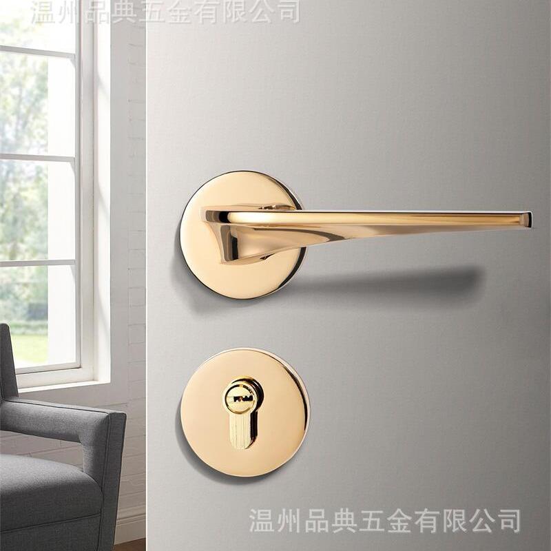 直销简约锌合金卧室门锁磁吸房门锁执手锁XFT-57 - 图2