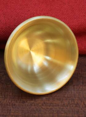 2026家用供水碗黄铜供碗家居装饰品百福碗光面供奉铜碗八供碗观音