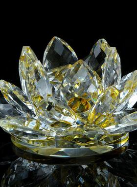 家居客厅轻奢摆件水晶莲花手机眼镜酒店前台珠宝柜台卧室装饰用品