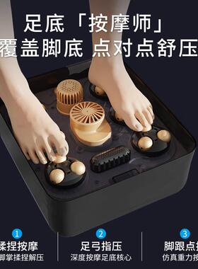 可折叠便携泡脚桶恒温加热全自动电动按摩洗脚盆家用高深足浴桶小