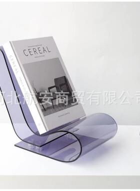 现代简约创意亚克力书架展示架亚克力架子样板房家居软装实用器