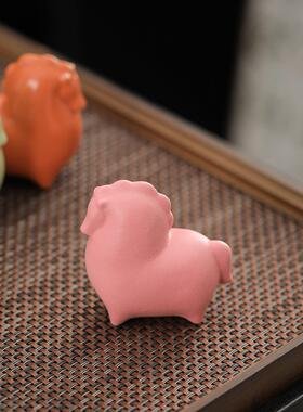 马到成功2026新款生肖马年装饰吉祥物新年礼物陶瓷马摆件生日礼品