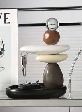 时来运转入户玄关钥匙收纳摆件家居客厅酒柜电视柜装饰品桌面摆设